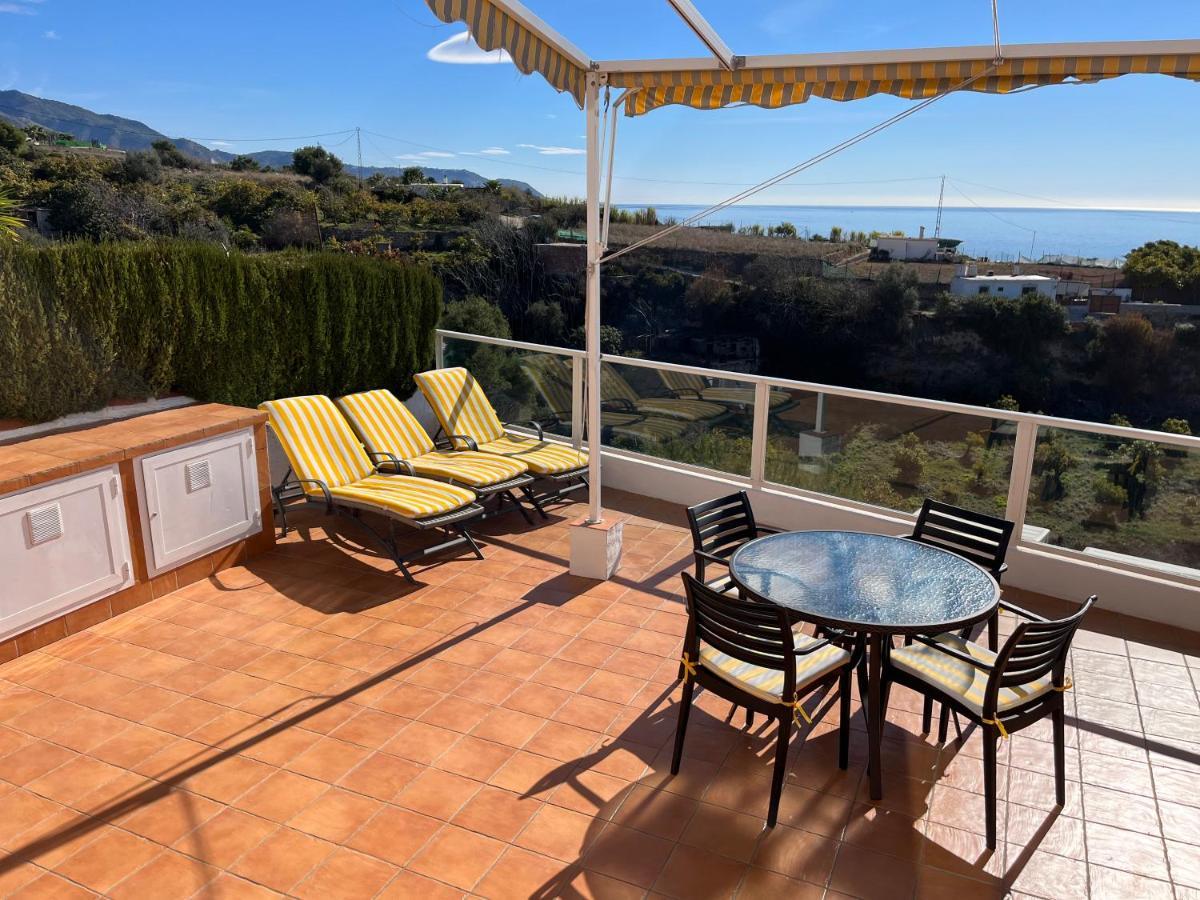 Delightful Burriana House With Magnificent Beach & Sea Views. Nerja Dış mekan fotoğraf